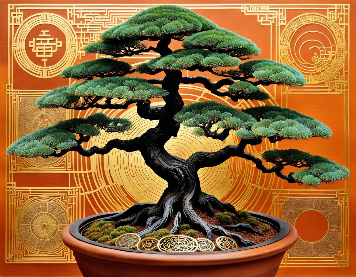 Ethereal Convergence: Traditional Meets Tech in a Delicate D...