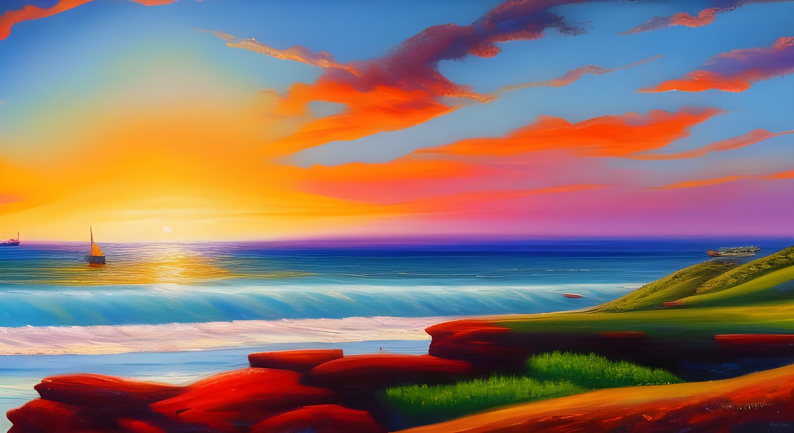 Good Night Everyone #125: Seaside Sunset #8