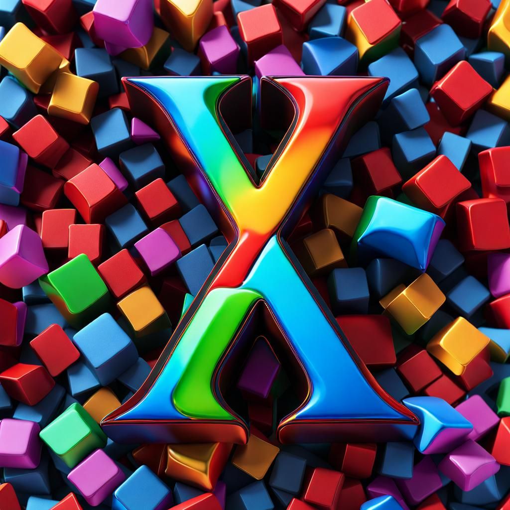 Gigantic Letters X, Y, and Z Snore Together in Bed in Vivid...