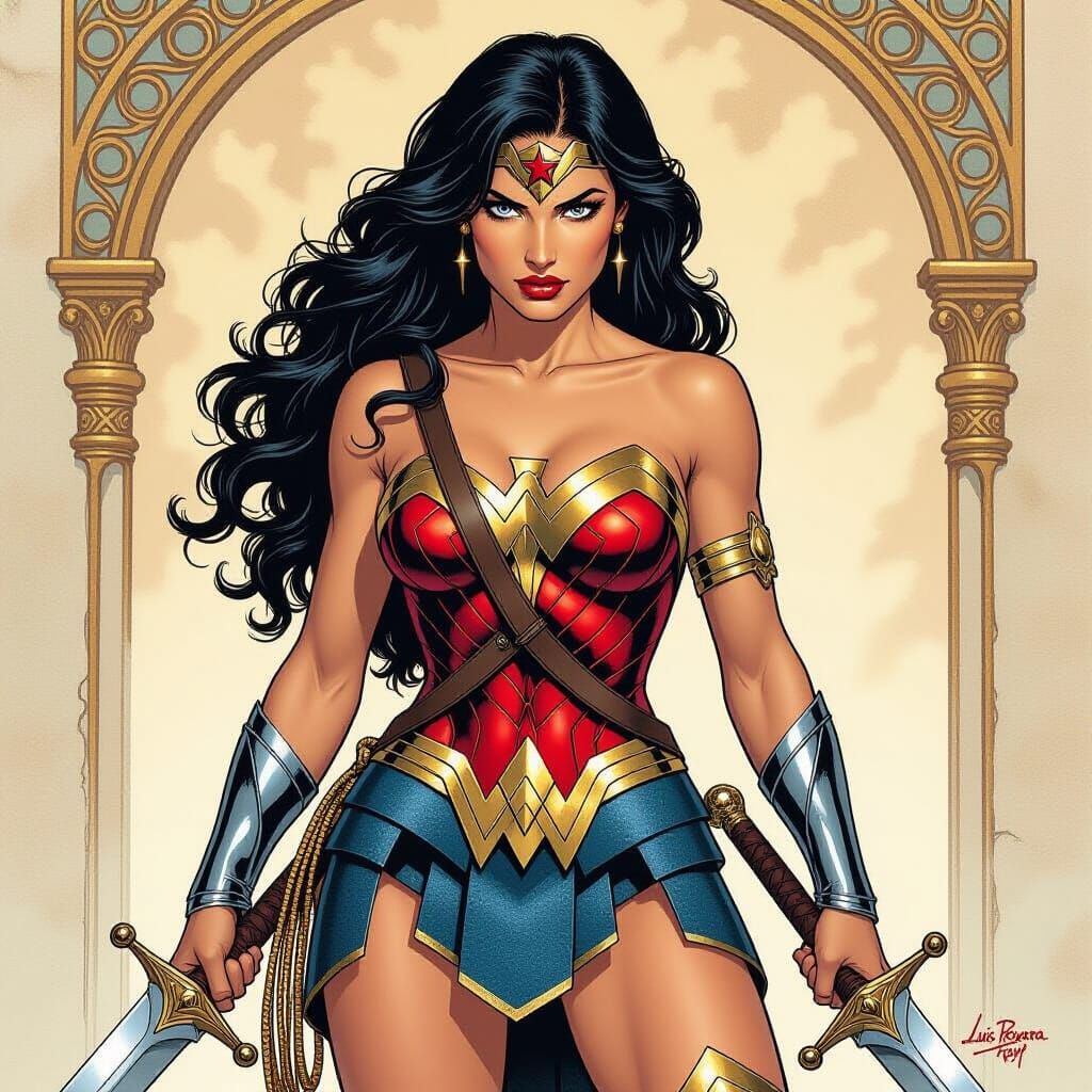 Wonder Woman: Sensual Comic Illustration