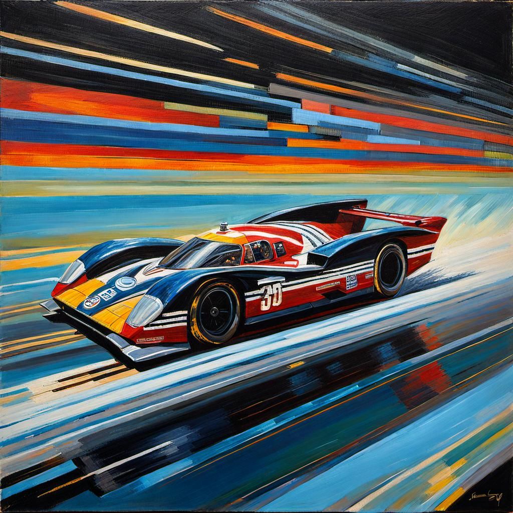 Cosmic Odyssey in Vibrant Oil Paint