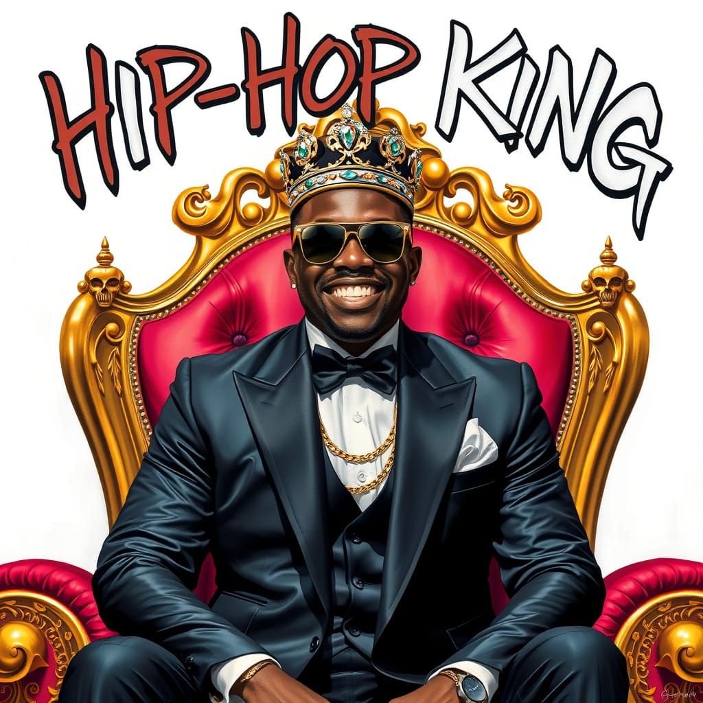 Hip Hop King in Regal Urban Style