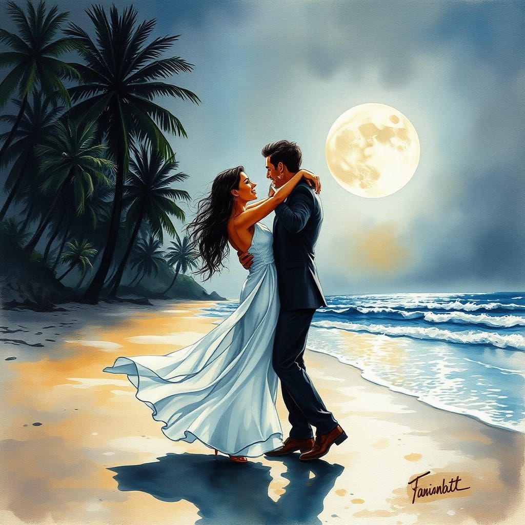 Midnight Tango Under Starry Skies