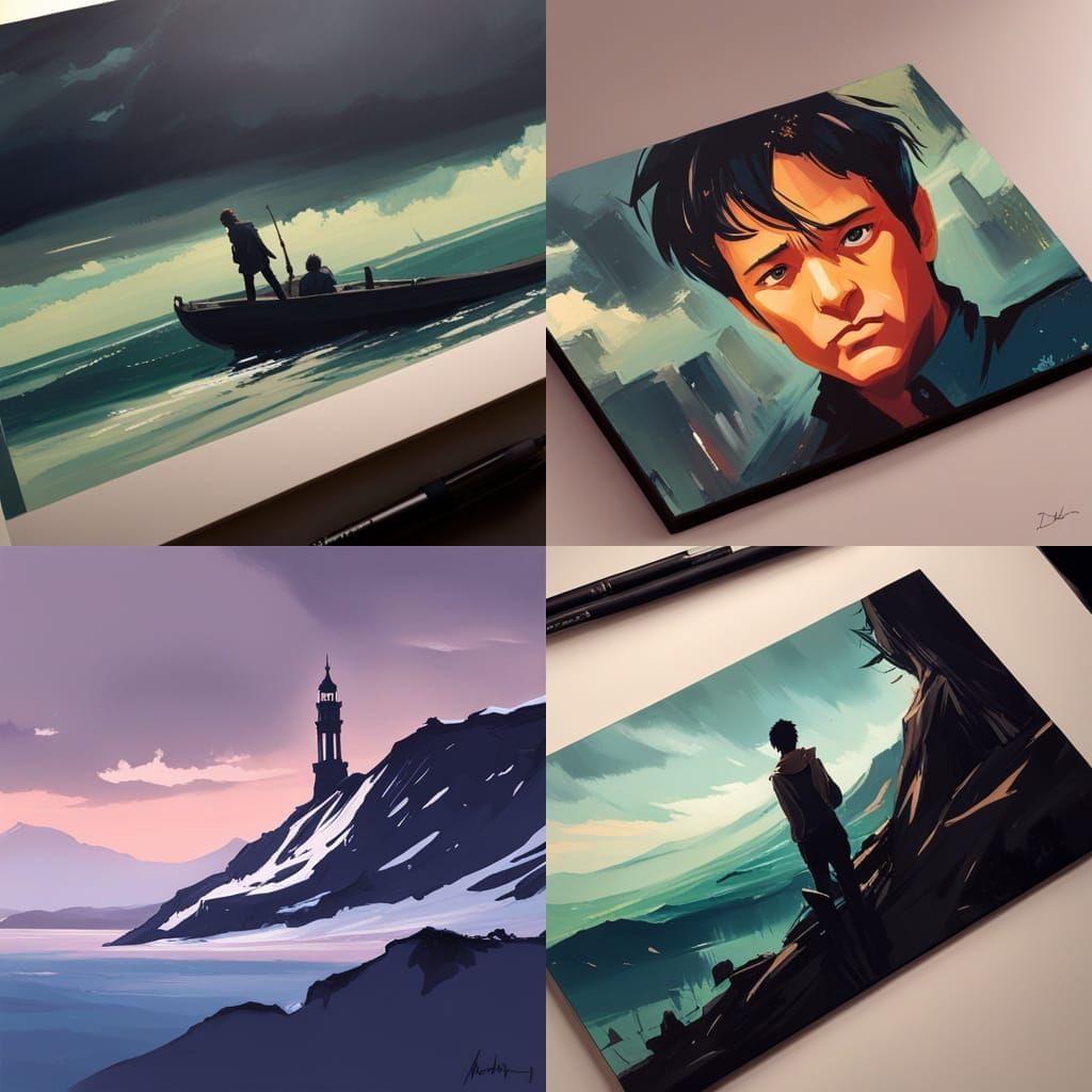 A Majestic Anime Elf in a Vibrant Oil Painting Style