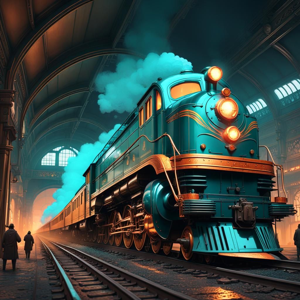Dystopian Horror Train in Triadic Colors