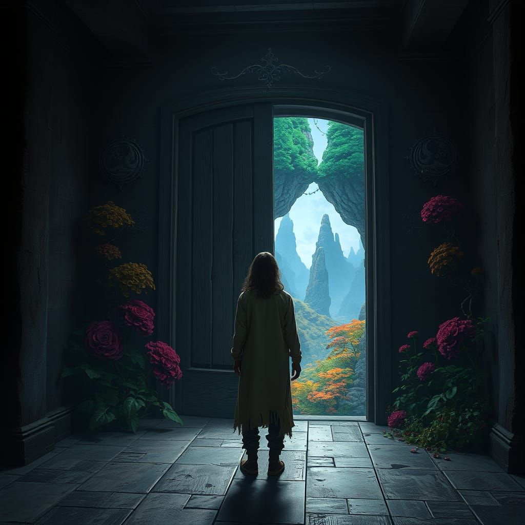 Mysterious Doorway to a Vibrant World