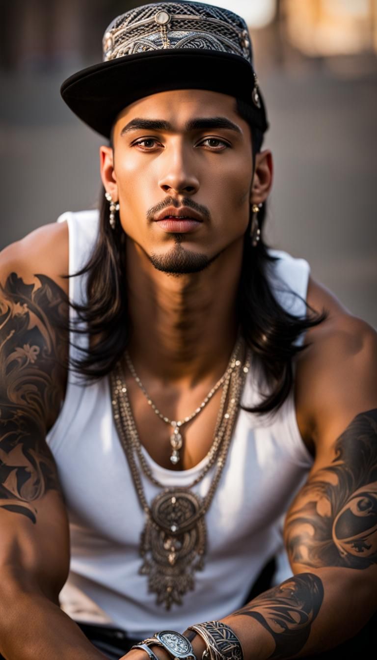 A Young Chicano Gentleman in Belle-Epoque Attire