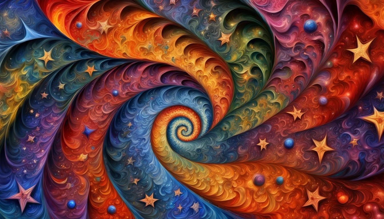 Magical Starry Maelstrom Cosmic Dance