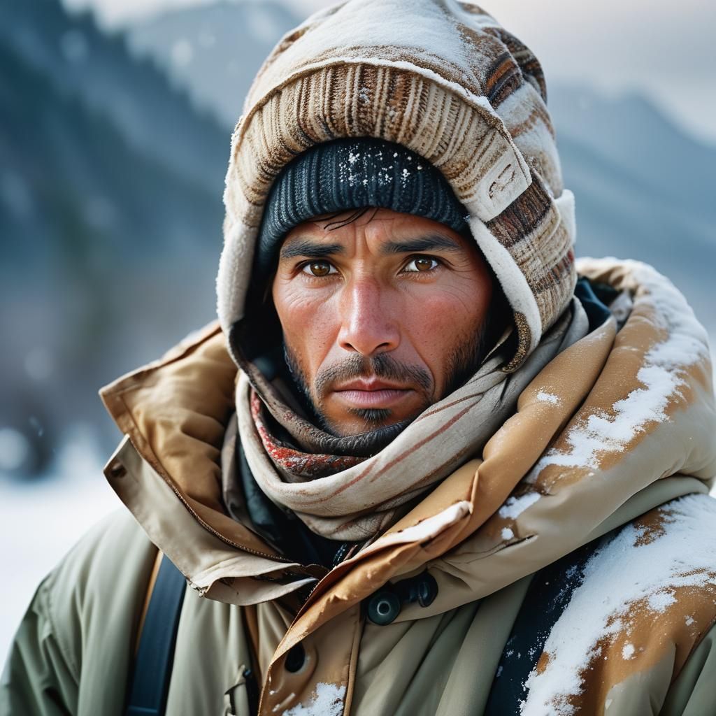 Winter Portrait in Cinematic Lighting