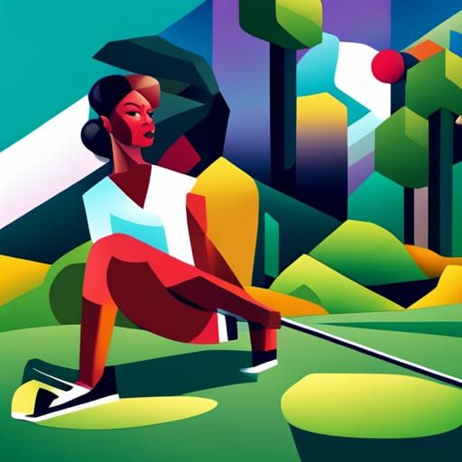 Abstract Golf Course