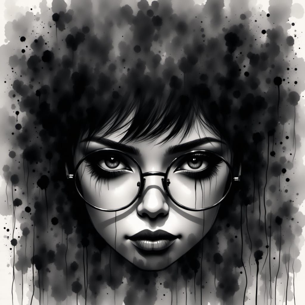 Gothic Eyes Emerge from Dark Shadows