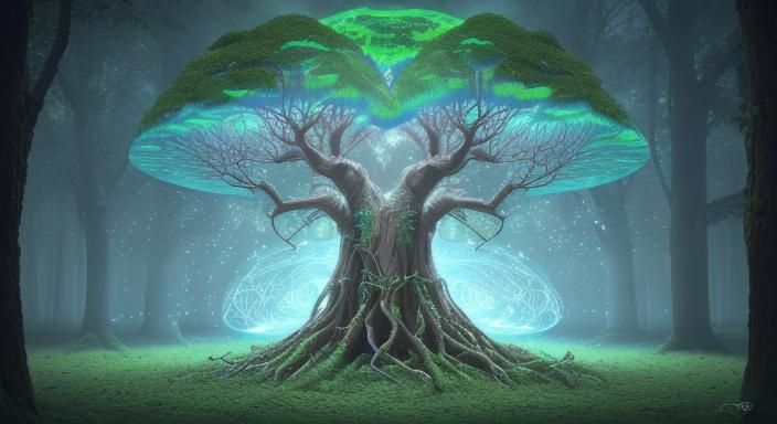 Cosmic Tree Network Unveiled by AI