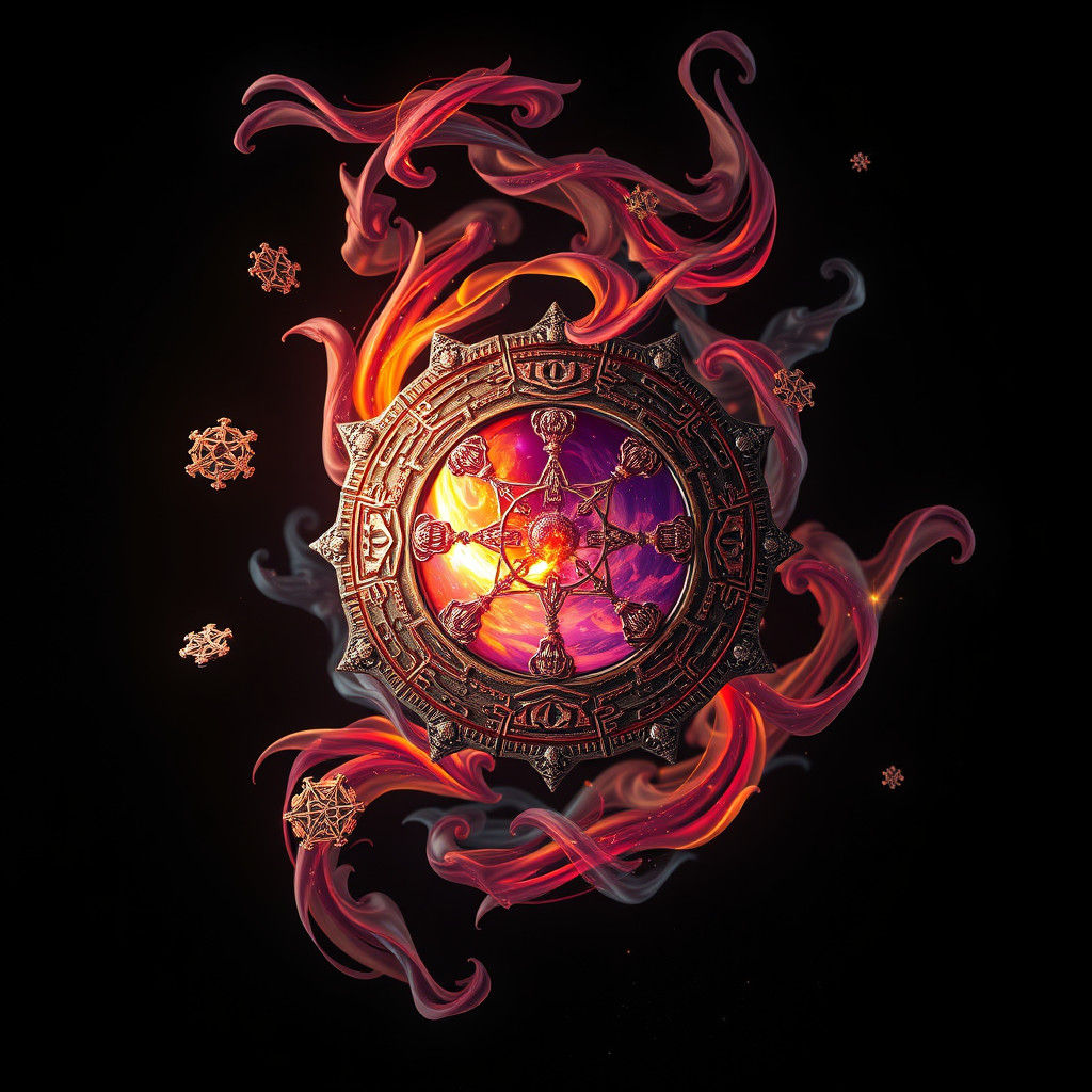 Mystical Mosaic in Dreamlike Aesthetic