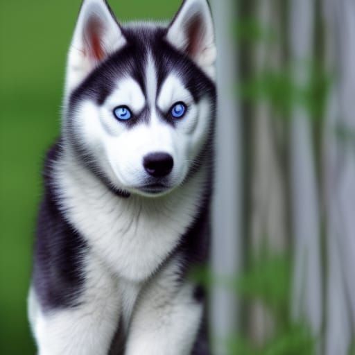 Sleek Arctic Husky in High Resolution