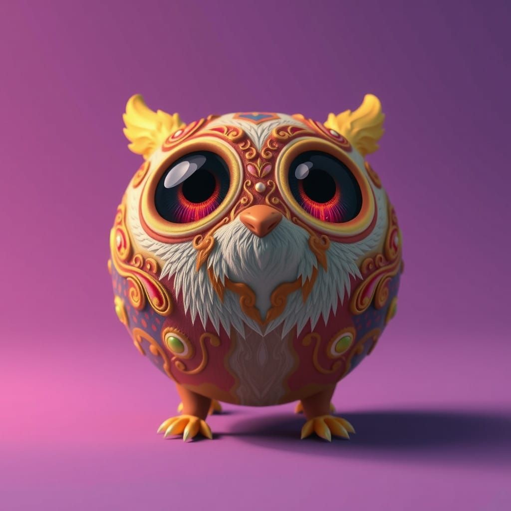 Vibrant Ball Mascot with Radiant Personality