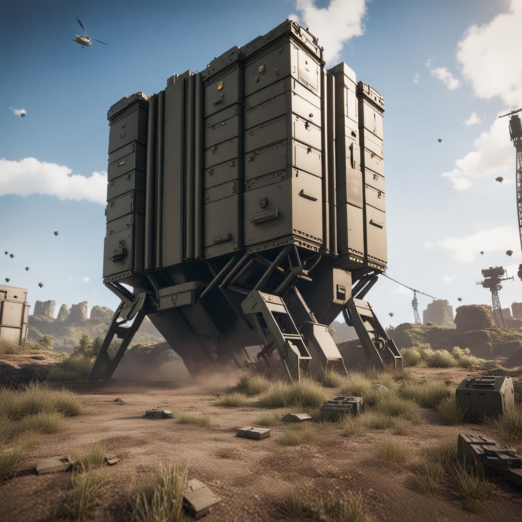 Epic 3D Masterpiece of Iron Dome in Unreal Engine 5 Style