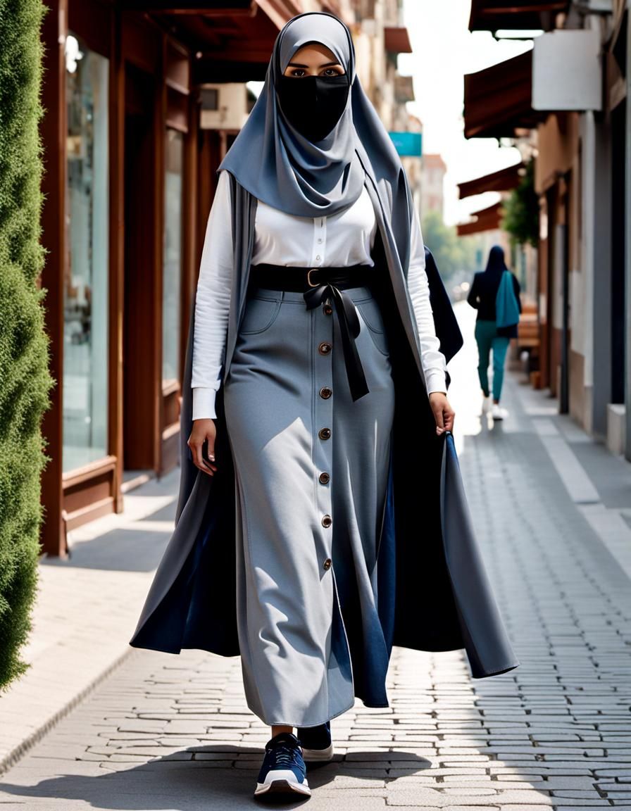 Hypernatural Portrait of Woman in Niqab