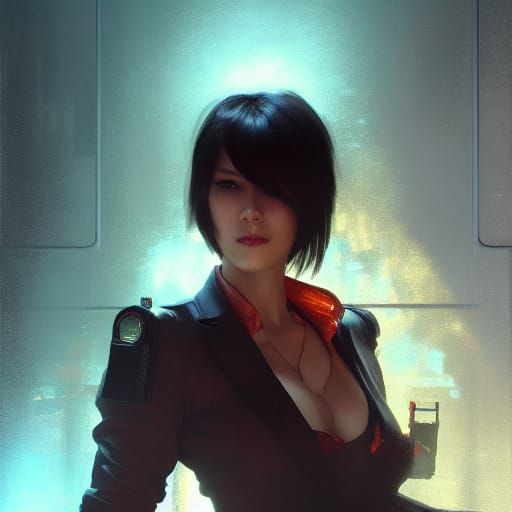 Ada Wong in Triadic Color Scheme Concept Art
