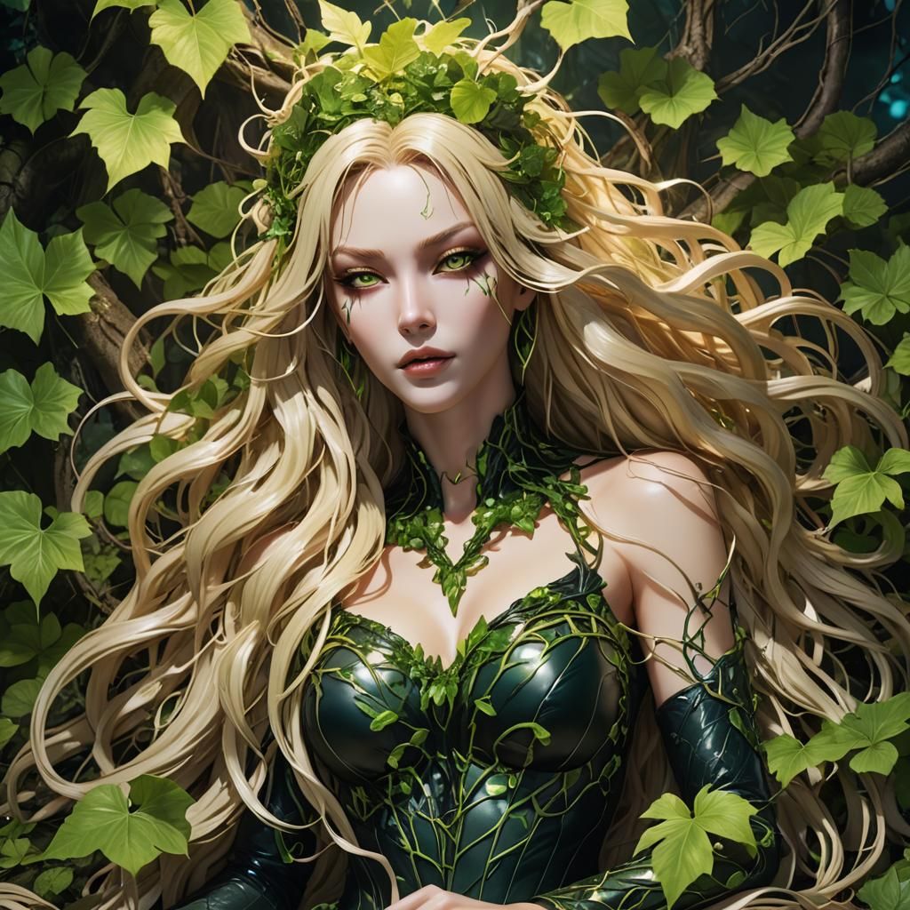 Seductive Anime Goddess Embracing Nature's Splendor in a Mak...