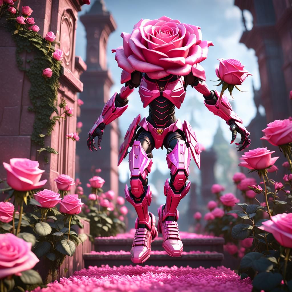 Ethereal Gairy Emerges from Vibrant Floral Bloom in 3D Maste...