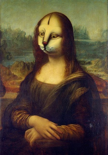 Mona Cat in Renaissance Style