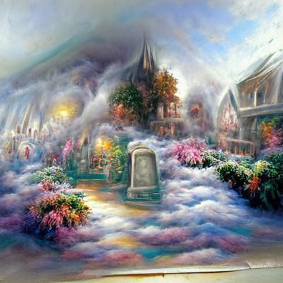 Ethereal Afterlife Fantasy World in Soft Focus