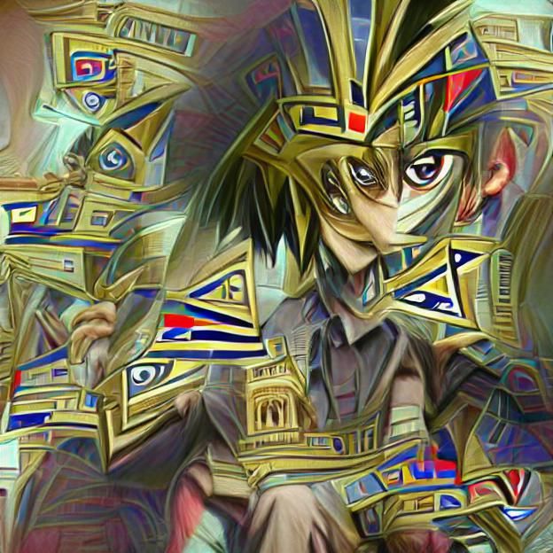 Egyptian Pharaoh Yugi in Maximalist Splendor