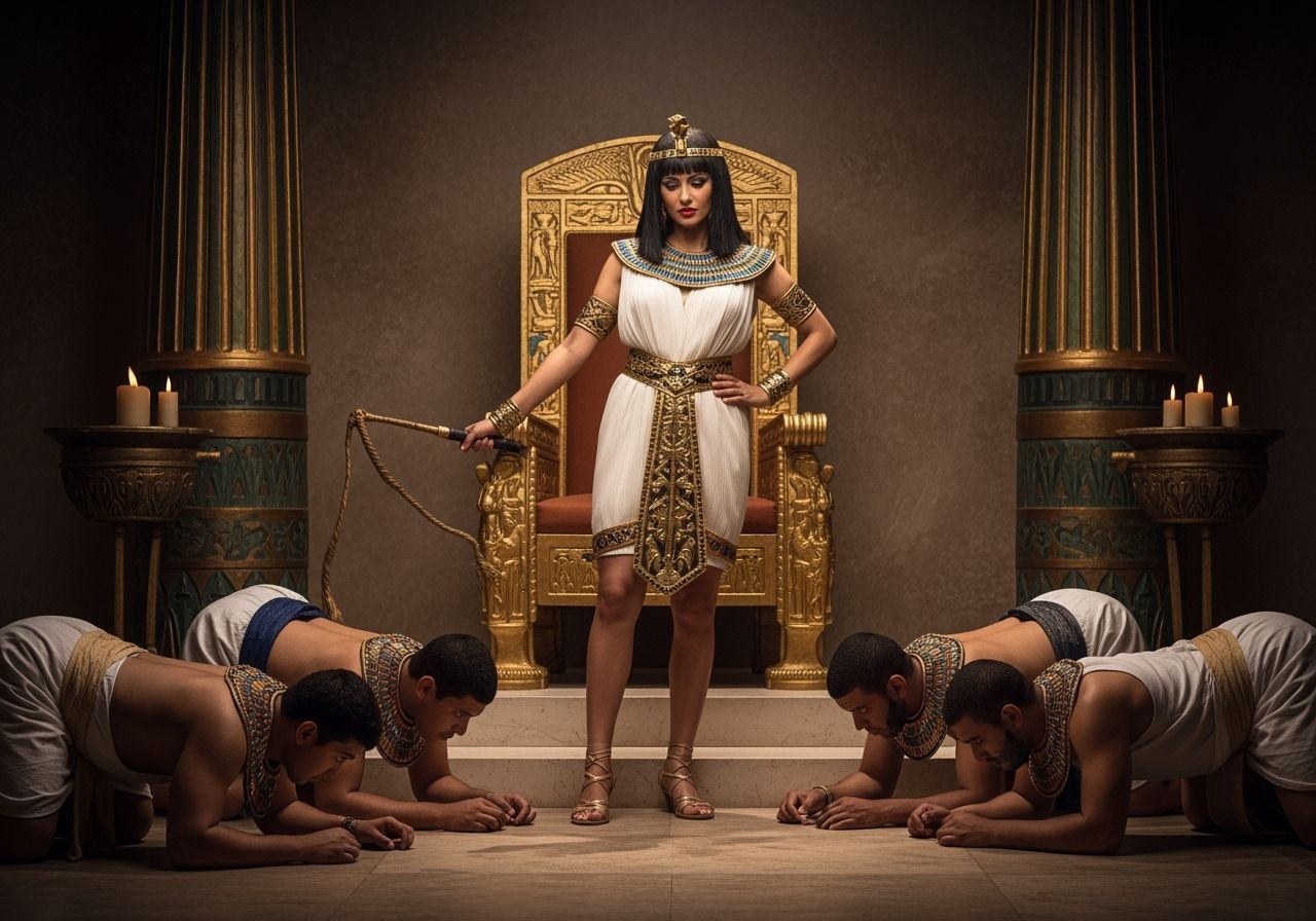 Egyptian Queen in Royal Palace, Professional Photography