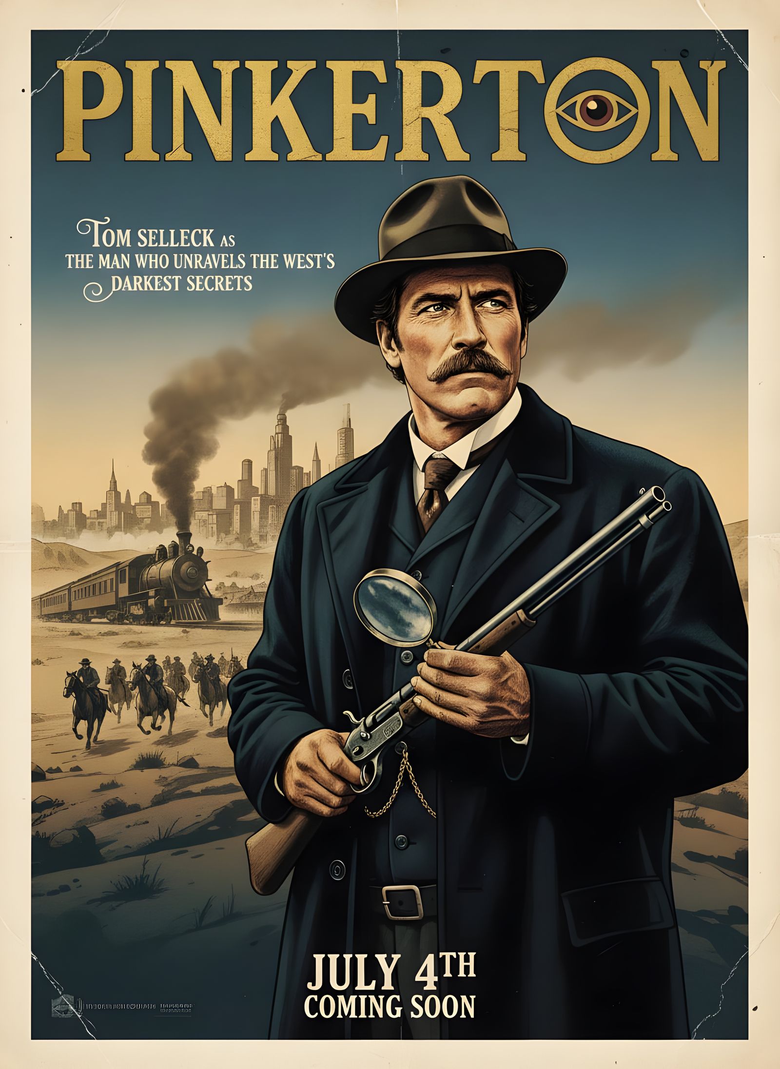 19th Century Pinkerton Detective Movie Poster