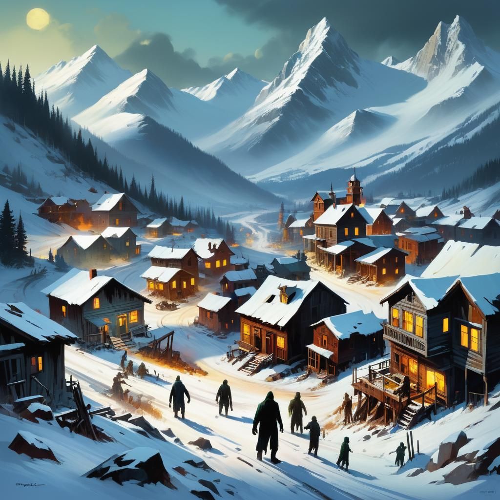 Abandoned Winter Mountains Invaded by Undead