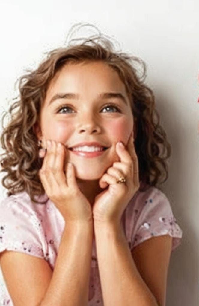 Romantic Village Scene at Sunset in Warm Watercolor Mosaic