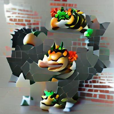 King of the Koopas in a Fiery Fiery Blaze