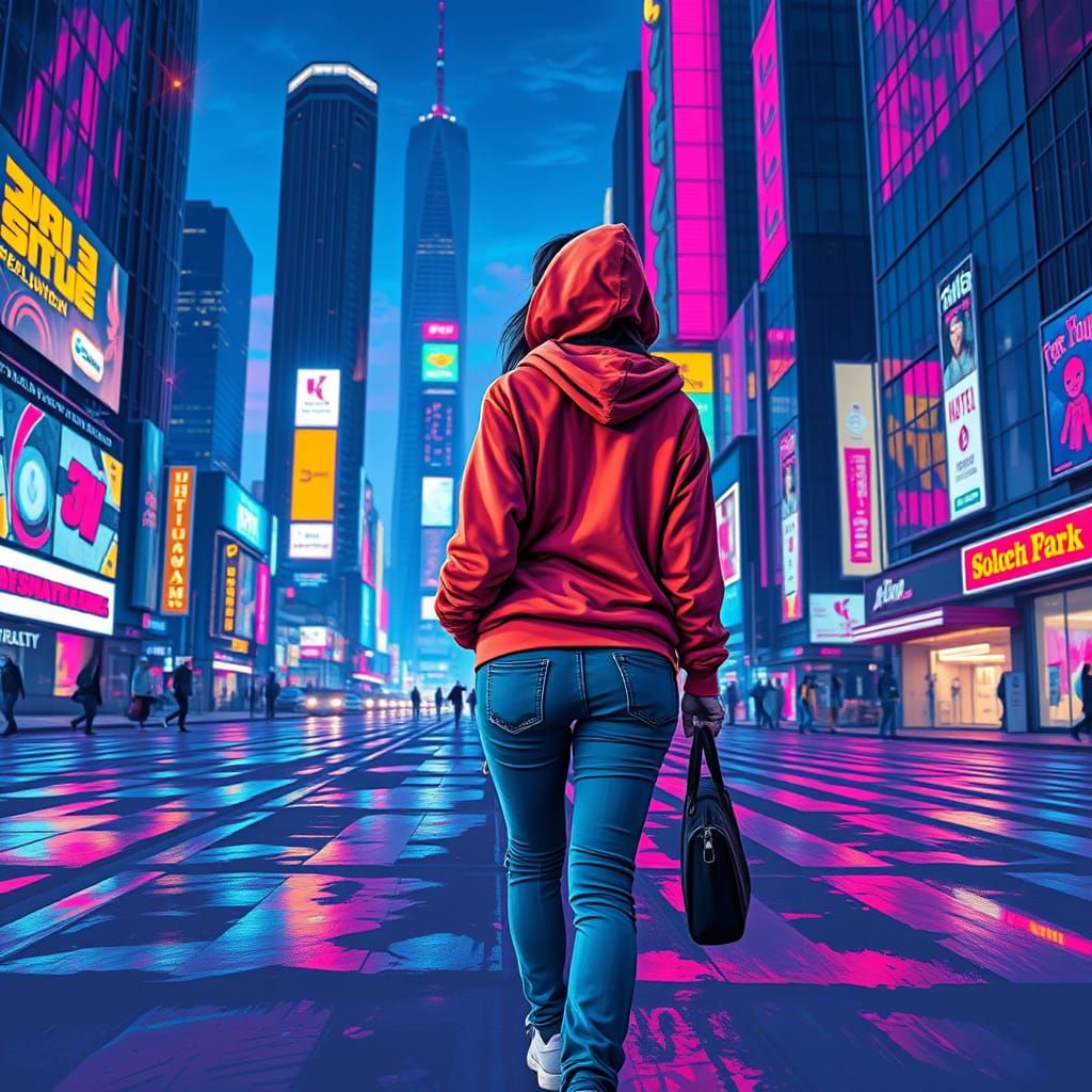 Futuristic Cityscape at Dusk