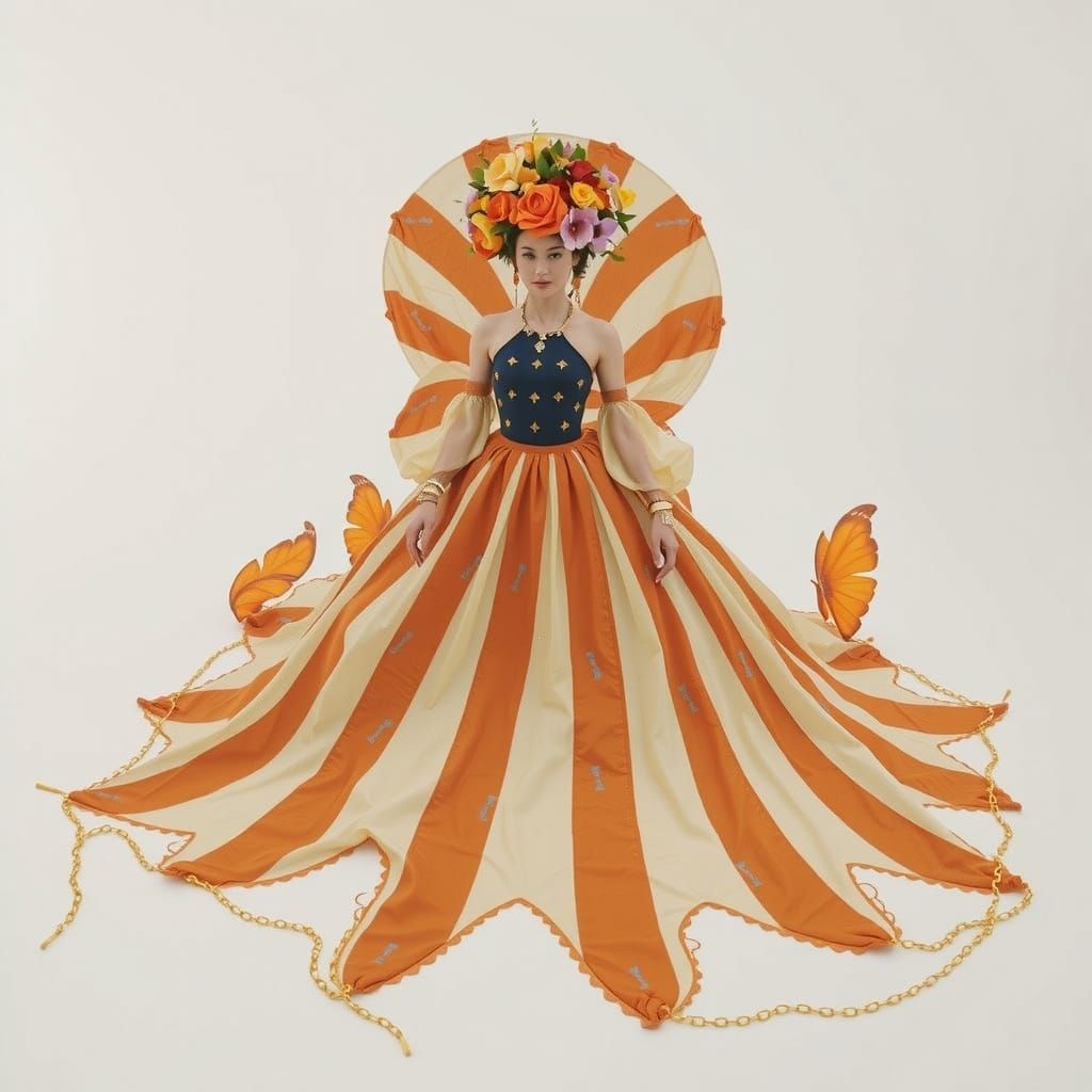 Vibrant Psychedelic Garden with Cosmic Mystery