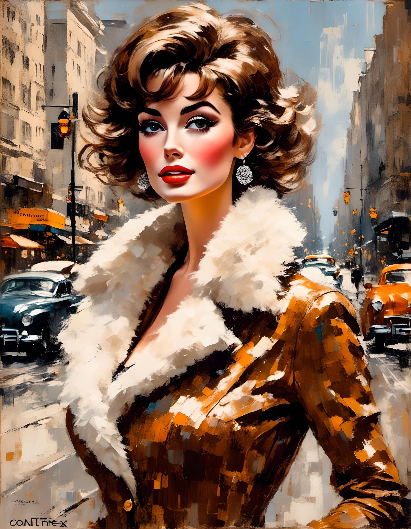 Impressionist Goddess Of The City, Marilyn Monroe in Lavish....