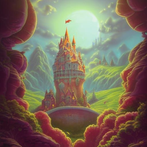 Crystal Waterball Palace at Night