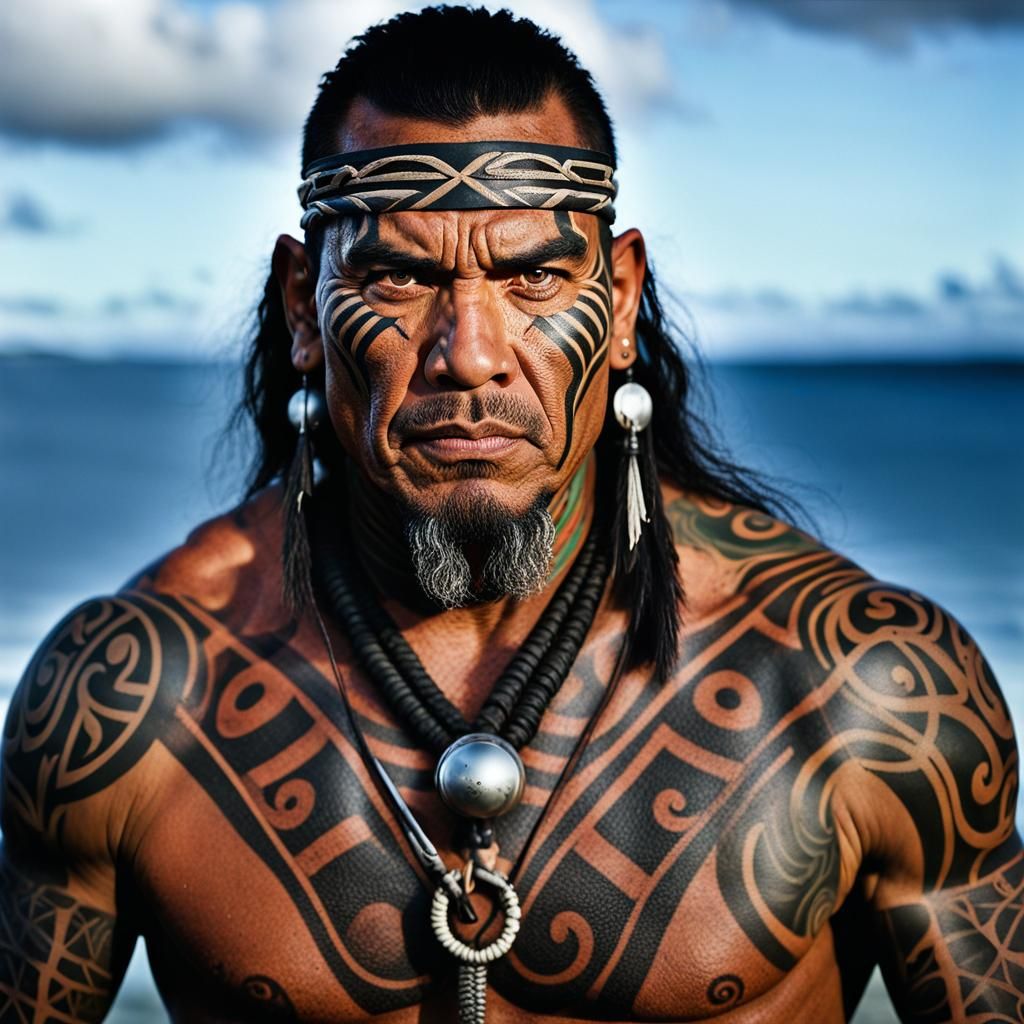 Portrait of a Māori warrior (5)