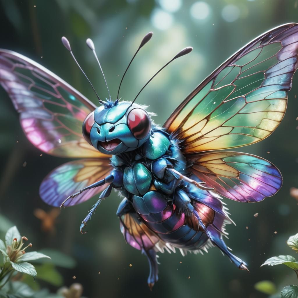 Breathtakingly Realistic Butterfly in Flight