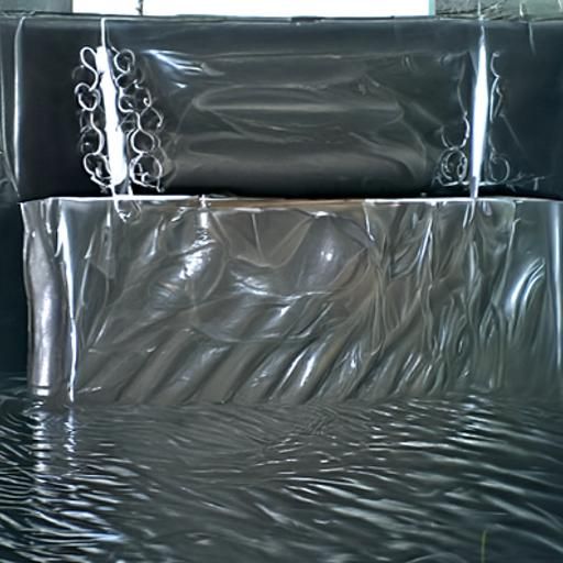 Industrial Scene with Liquid Metal Accents