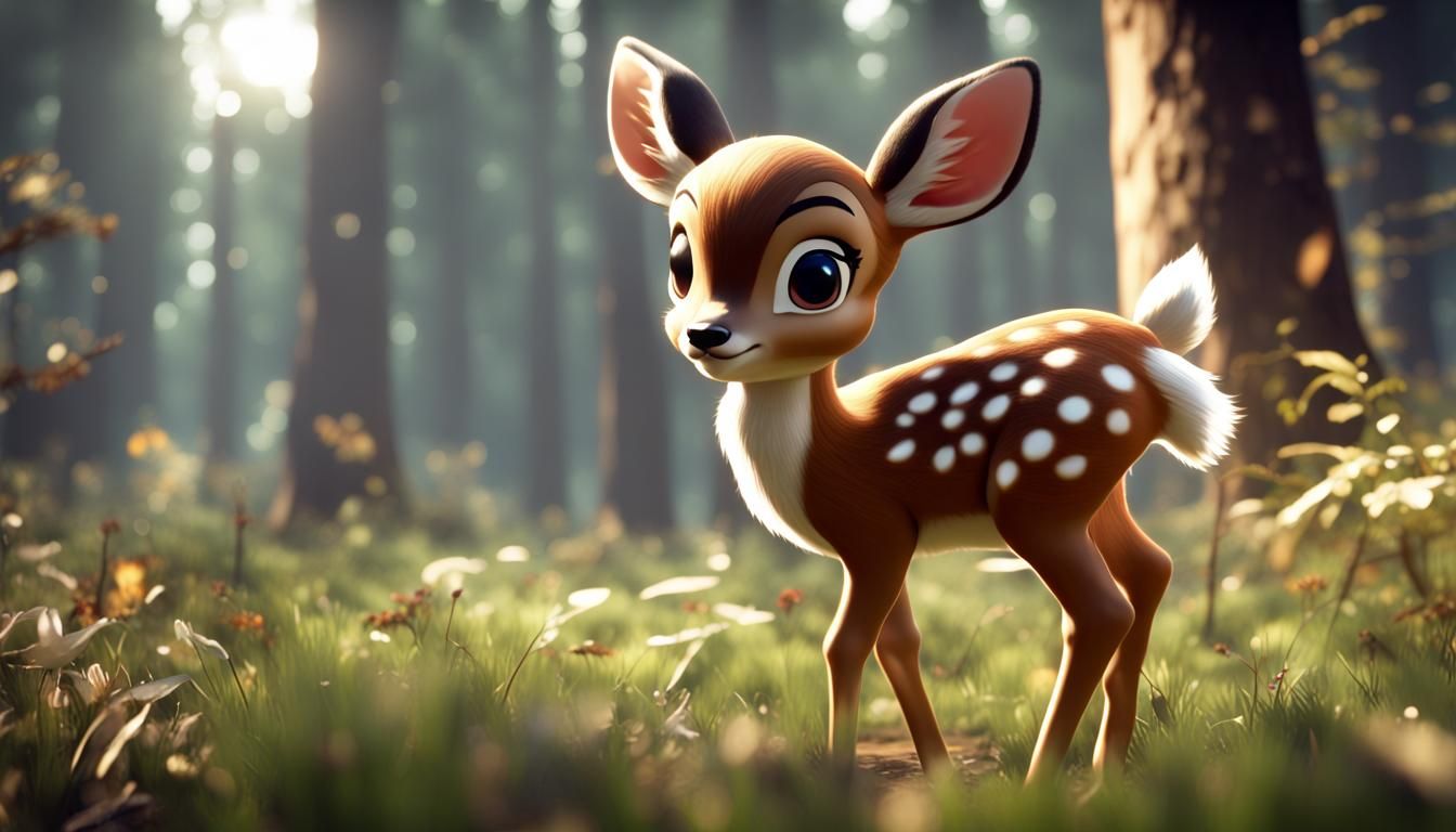 Bambi in Epic 3D Fighting Game Style