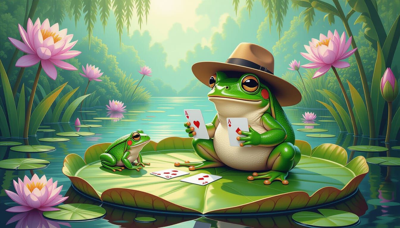 Surreal Frog Card Game Inspired by Fantasy Art