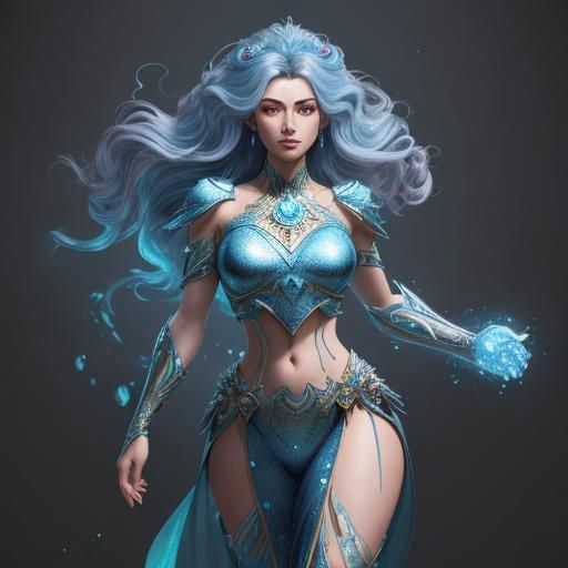 Surreal Artistic Vision of a Dazzling Woman in Hyperdetailed...