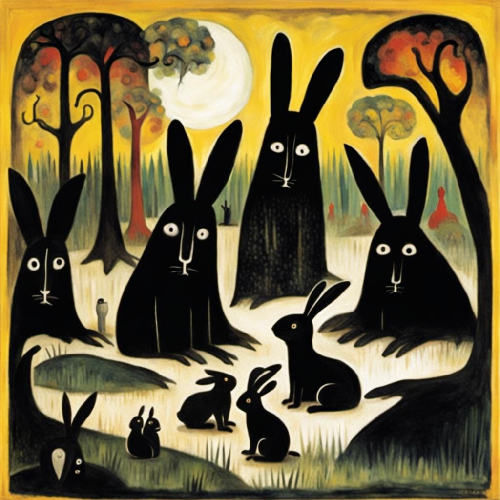 Mysterious Figures Ensnared in a World of Confusion