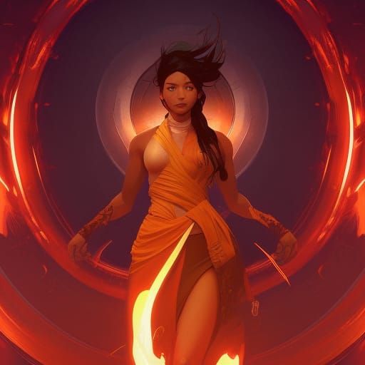Ethereal Firebender Concept Art