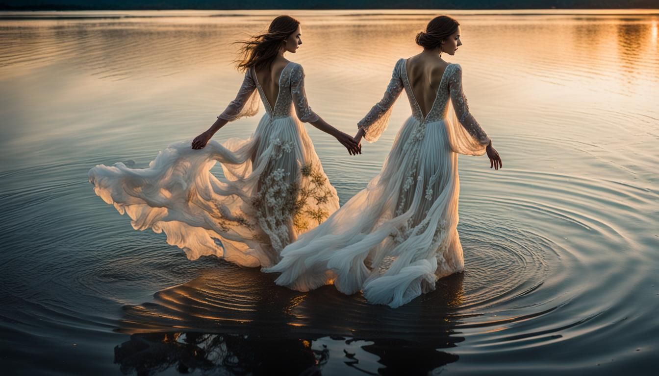 Ethereal Dusk Reflections in Symbolist Art