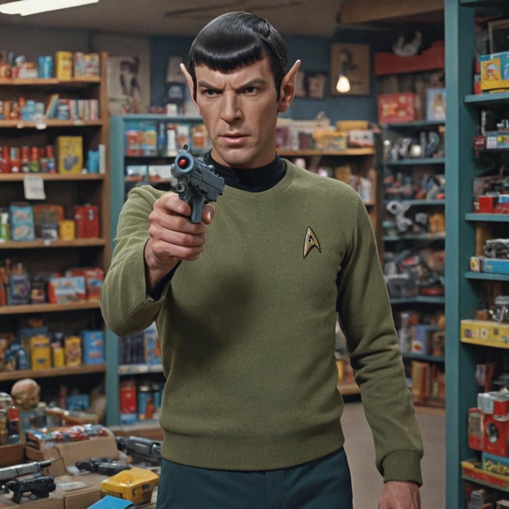 Young Mr. Spock Embarks on a Toy Adventure in a Vibrant, Fan...