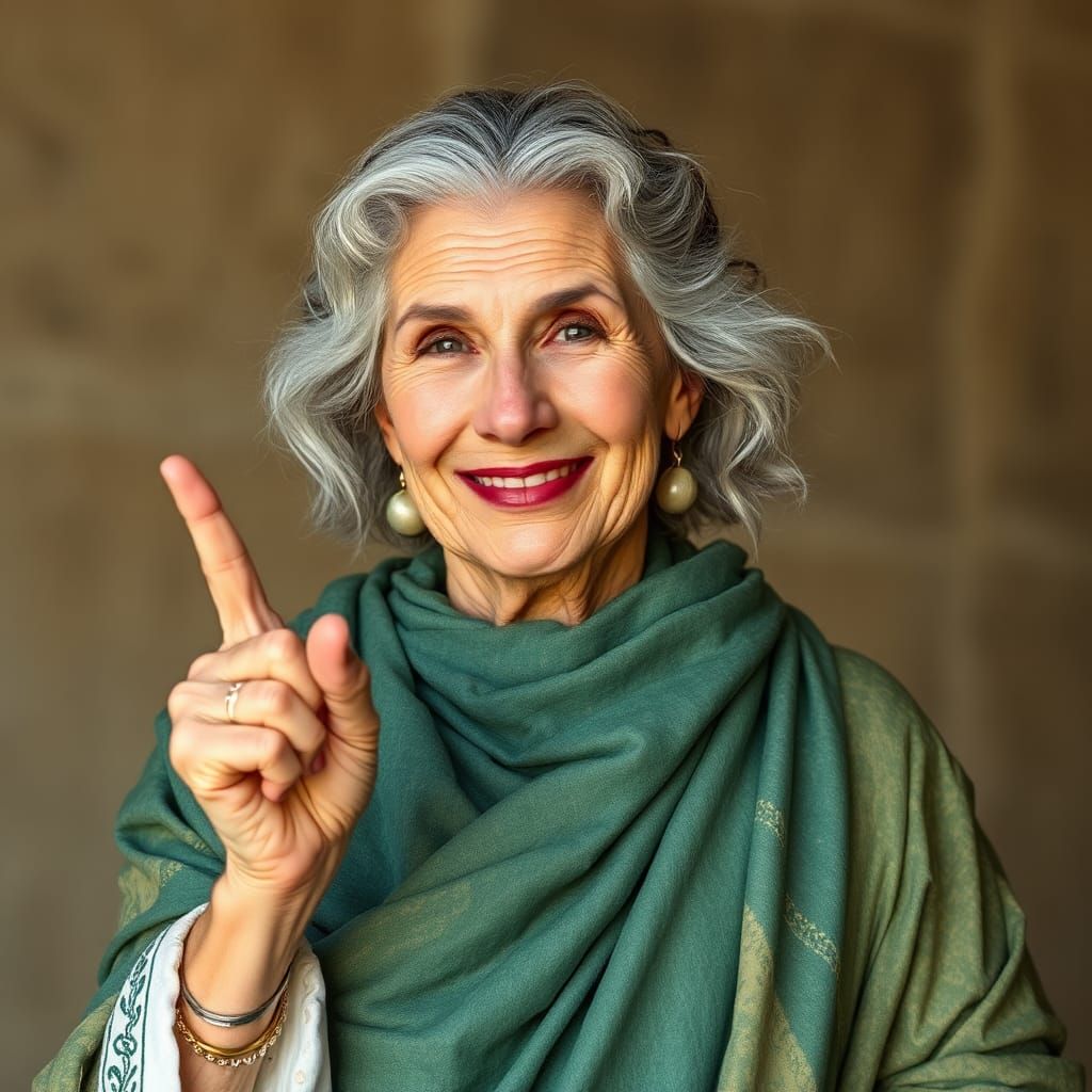 Goddess of Wisdom Warns with Gentle Strength