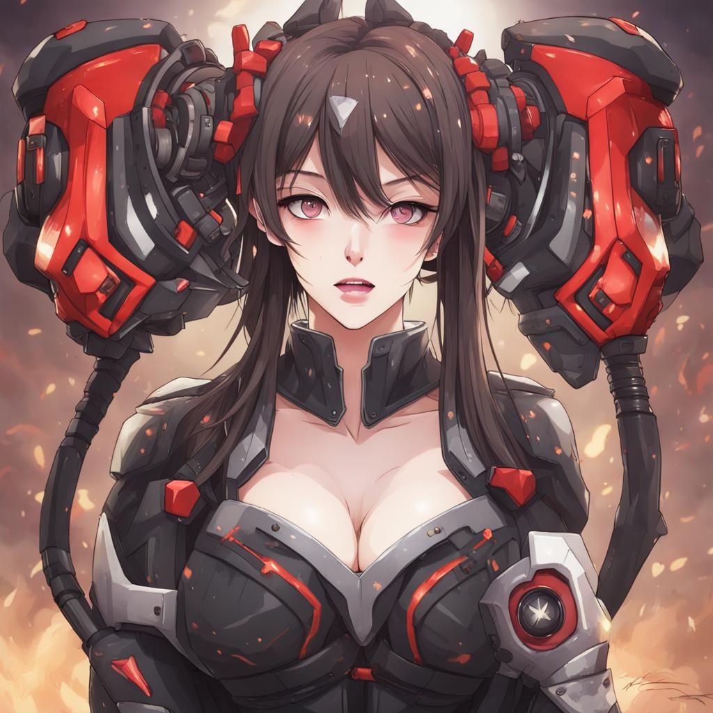 Cyberpunk Robot Goddess in Distressed Relationship