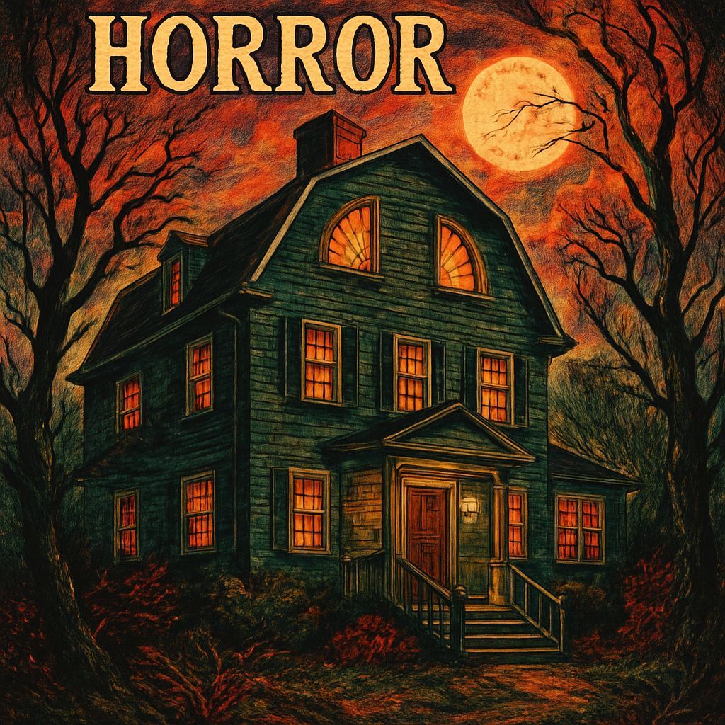 Eerie Amityville Horror House Illustration
