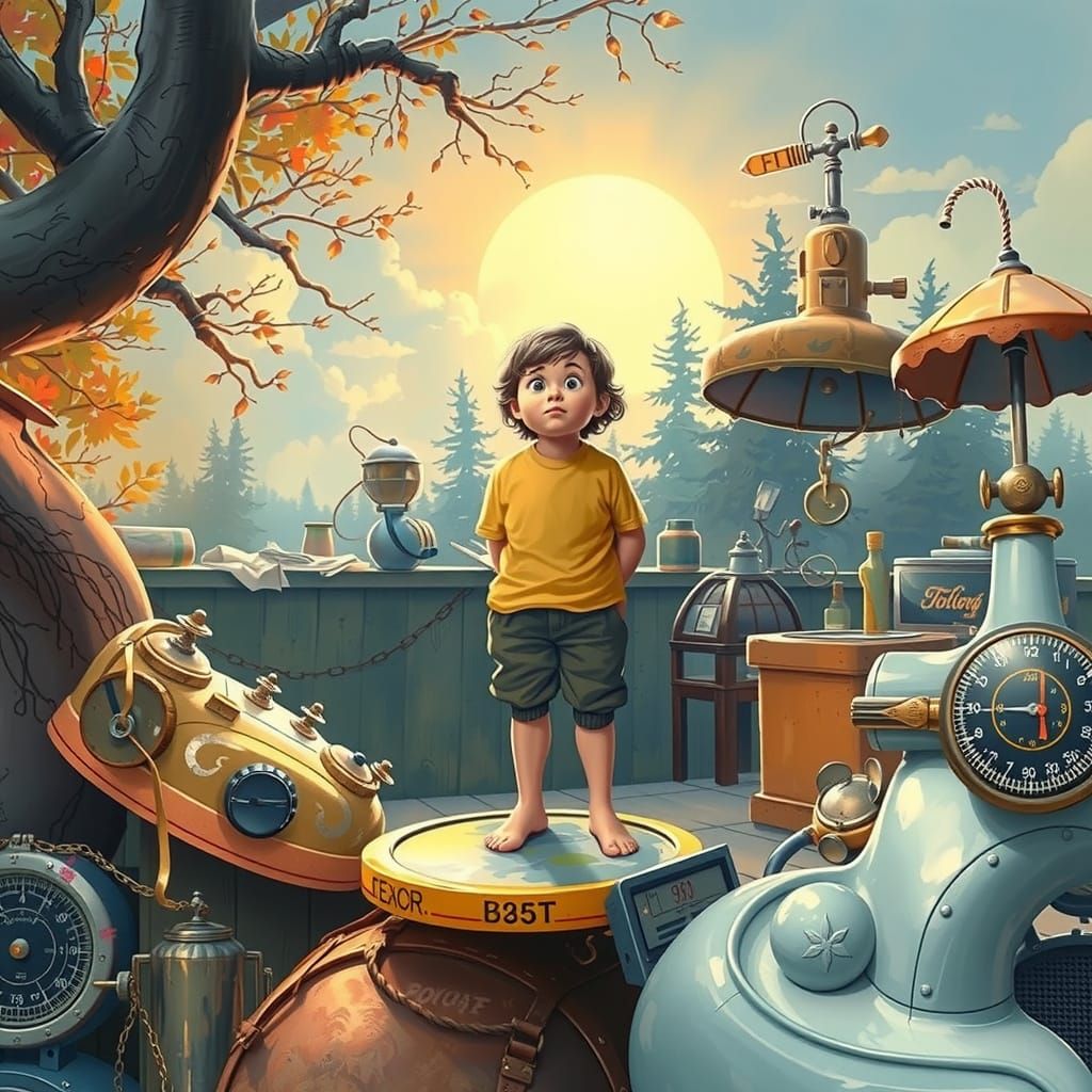 Anxious Morning Moment in Realistic Portraiture